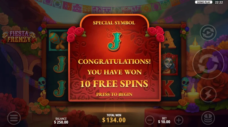 Fiesta Frenzy – Free Spins su besiplečiančiais simboliais